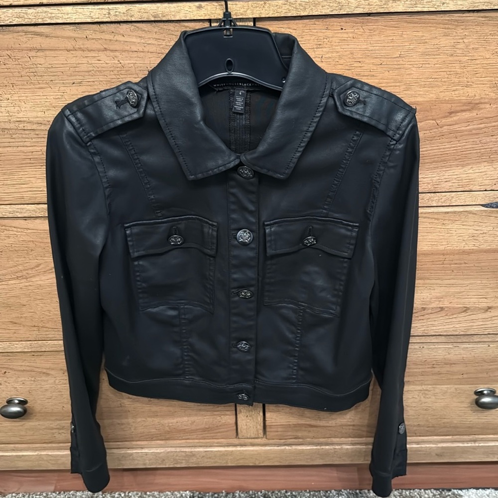 Whbm coated denim jacket